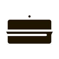 butter dish icon Vector Glyph Illustration