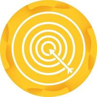 Beautiful Target Glyph Vector Icon