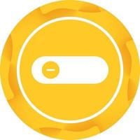 Beautiful Slide Button Glyph Vector Icon