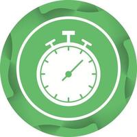 Beautiful Clock Glyph Vector Icon