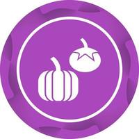 Beautiful Vegetables Glyph Vector Icon