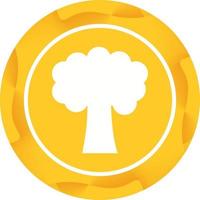 Beautiful Tree Glyph Vector Icon