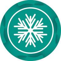 Beautiful Snowflake Glyph Vector Icon