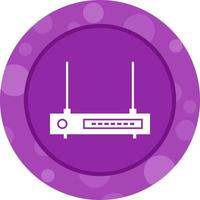Unique Wifi Router Vector Glyph Icon