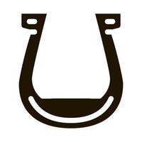 Horseshoe Icon Vector Glyph Illustration