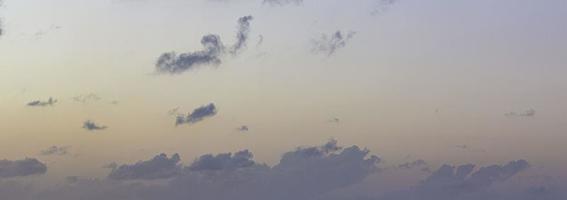 Dramatic colorful sky with afterglow and illuminated clouds photo