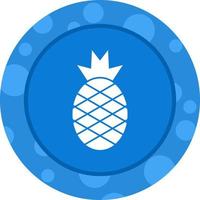 Unique Pineapple Vector Glyph Icon