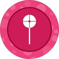 Unique Striped Candy Vector Glyph Icon