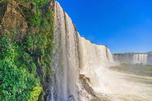 Picture from the spectacular Iguacu National Park with the impressive waterfalls on the border between Argentina and Brazil photo