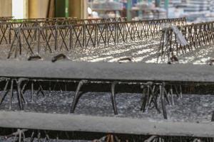Close up picture of precast girder slab in production photo