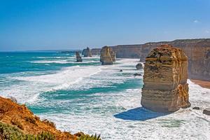 View over the rugged, wild coastline of the 12 Apostles in South Australia photo