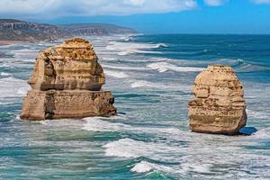 View over the rugged, wild coastline of the 12 Apostles in South Australia photo