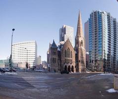 Picture of Trinity United Methodist Church in Denver in winter photo