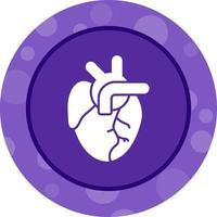 icono de vector de corazón médico