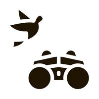 Binocular For Watching Bird Icon Vector