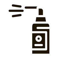 botella de spray icono vector glifo ilustración