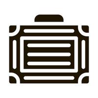 ilustración de glifo de vector de icono de caja de equipo