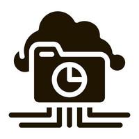 Statistician Magnifier Glass Icon Vector