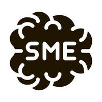 Human Brain Sme Business Icon Vector