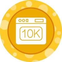 icono de vector de 10k