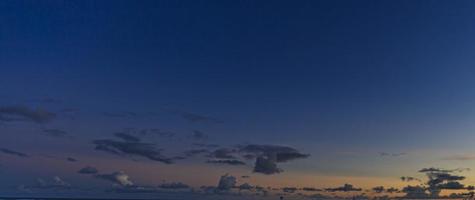 Image of colorful evening sky with light clouds photo