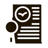 Bird Document List Research Icon Vector