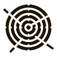Archery Target With Arrows Icon Vector