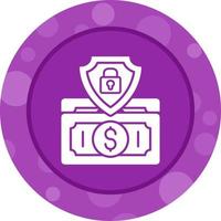 icono de vector de protección de dinero