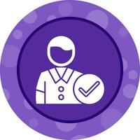 Man Accept Vector Icon