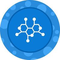 icono de vector de estructura de molécula