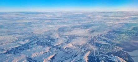 Image of Greenland in winter at noon with extremely low sun photo