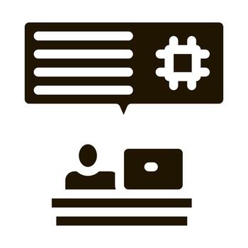 Programming Code Icon Vector Glyph Illustration