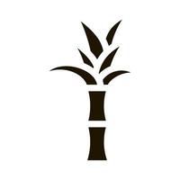 Sugar Cane Plant Icon Vector Glyph Illustration