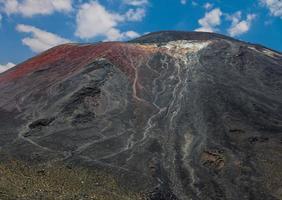 imagen panorámica del monte ngauruhoe en el parque nacional tongariro en la isla norte de nueva zelanda en verano foto