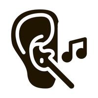 Earphones Music Icon Vector Glyph Illustration