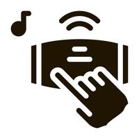 Music Device Icon Vector Glyph Illustration