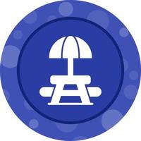 Picnic Table Vector Icon