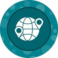 Globe Location Vector Icon