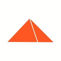 Beautiful pyramid Glyph Vector Icon