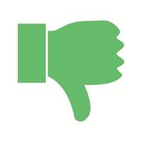 Beautiful Dislike Vector Glyph icon