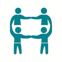 Beautiful Teamwork Vector Glyph icon
