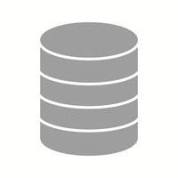 Beautiful Database Vector Glyph icon