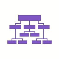 Beautiful Business structure Vector Glyph icon