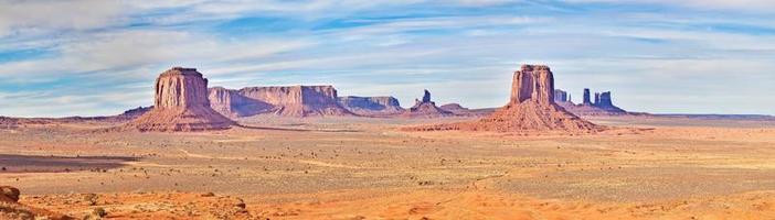 Panoramic picture of Monument Valley photo