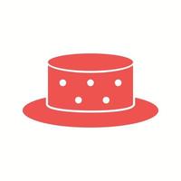 Beautiful Hat Glyph Vector Icon