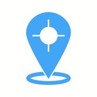 Beautiful Track Location Glyph Vector Icon