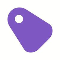 Beautiful Tag Vector Glyph icon