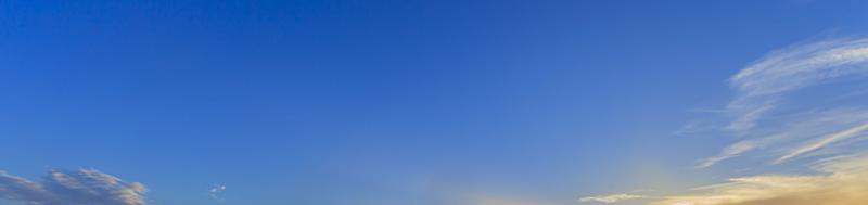 Dramatic colorful sky with afterglow and illuminated clouds photo