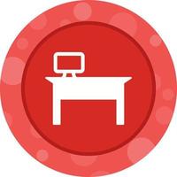 Office Desk Vector Icon