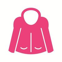 Beautiful Jacket Glyph Vector Icon